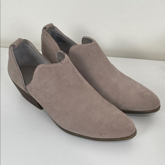 Joie Taupe Suede Slip-On Leather Ankle Boots Women’s 7.5 Fall Autumn - Picture 1 of 8